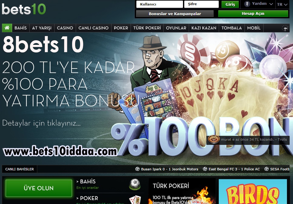 Bets10 iddaa